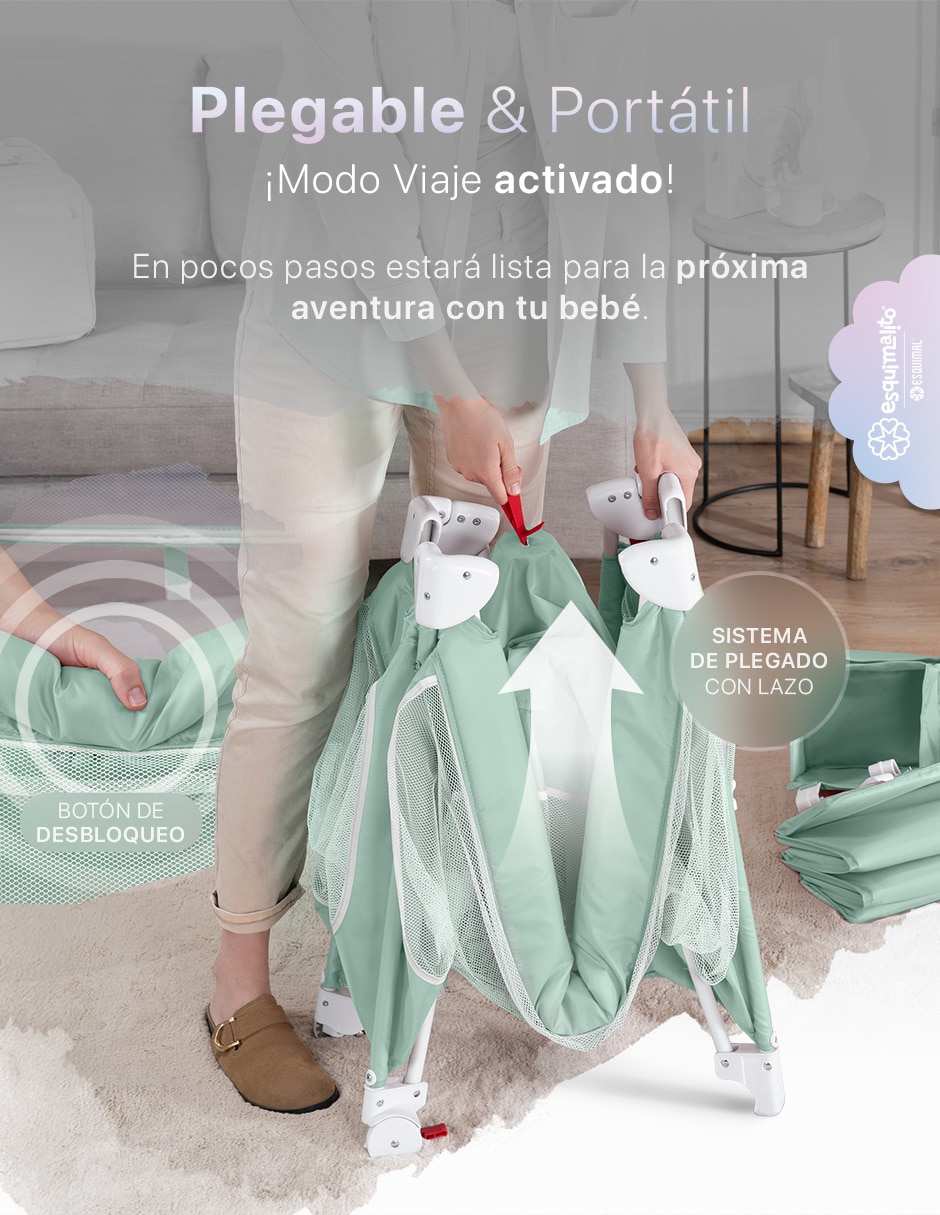 Cuna colecho 4 en 1 portátil Dream Fit 2