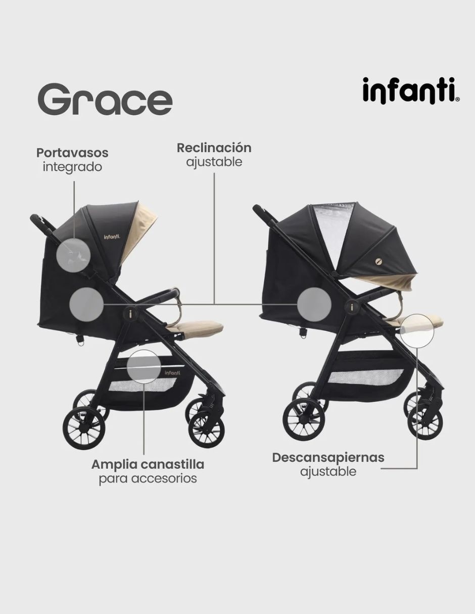 Carriola estándar Grace Infanti plegable