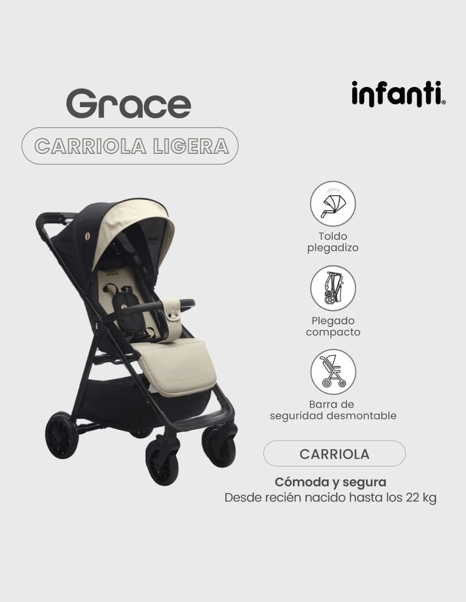 Carriola estándar Grace Infanti plegable