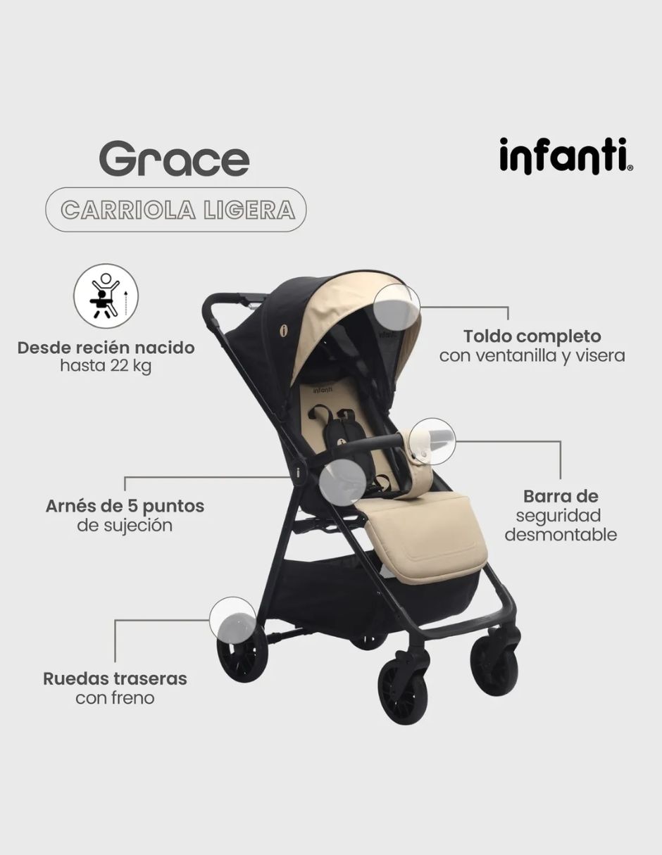 Carriola estándar Grace Infanti plegable