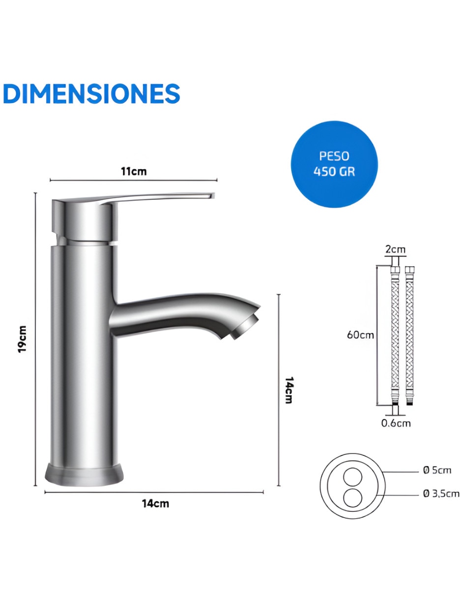 Monomando para baño 3
