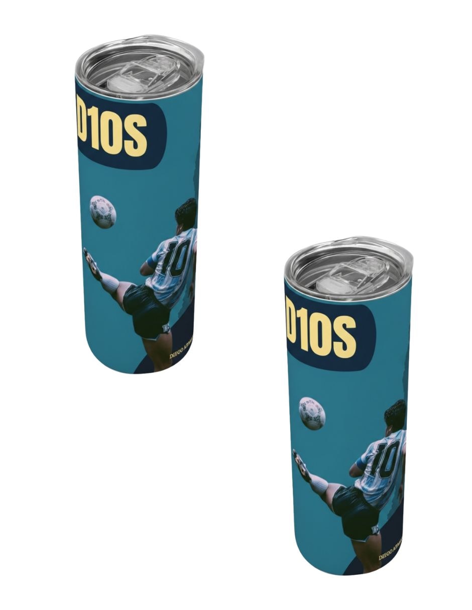 Set termo de acero inoxidable con tapa a presión