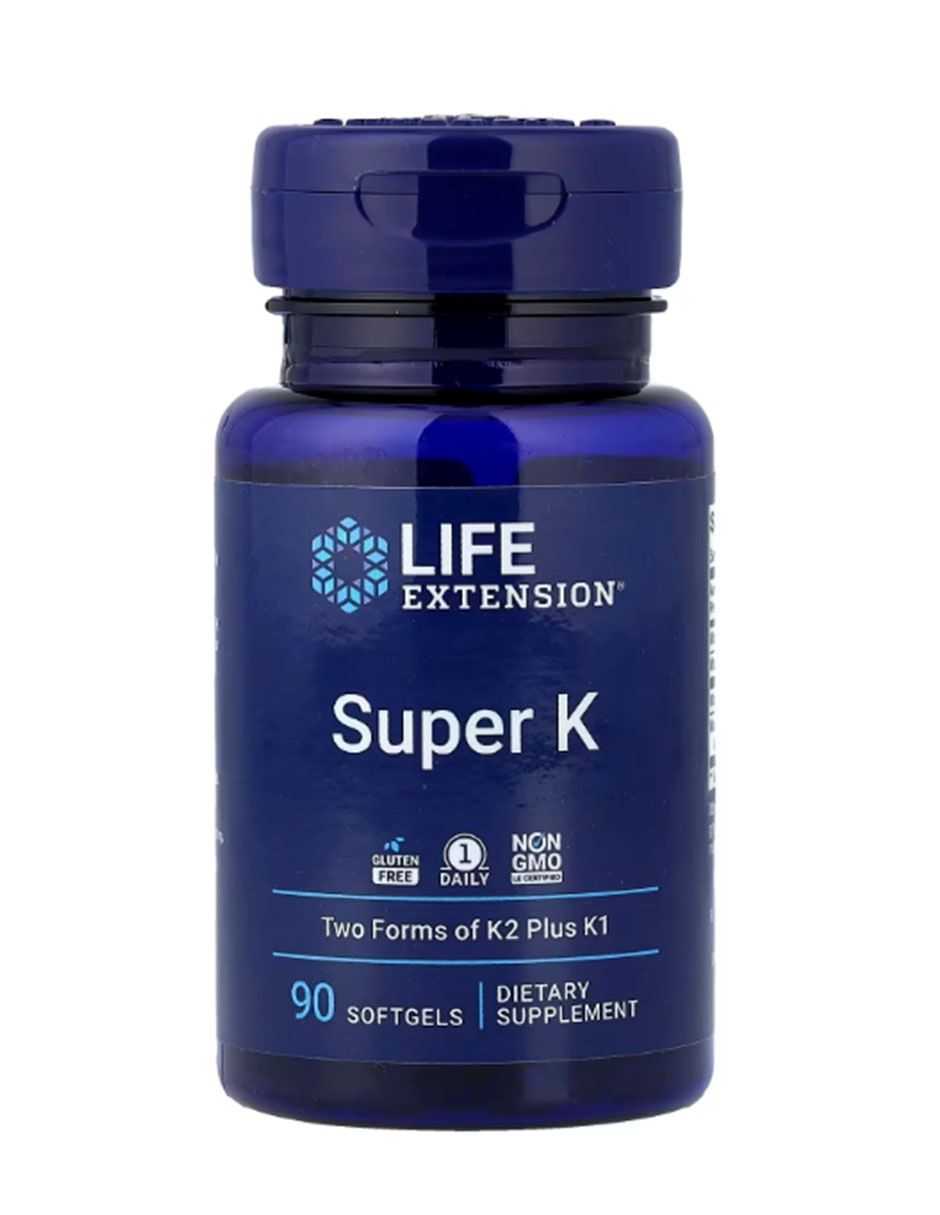 Super K 90 cápsulas blandas con Vitamina K2 y Vitamina D3