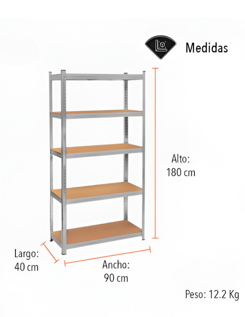 Estante de metal Xtellar XTLLAR13894