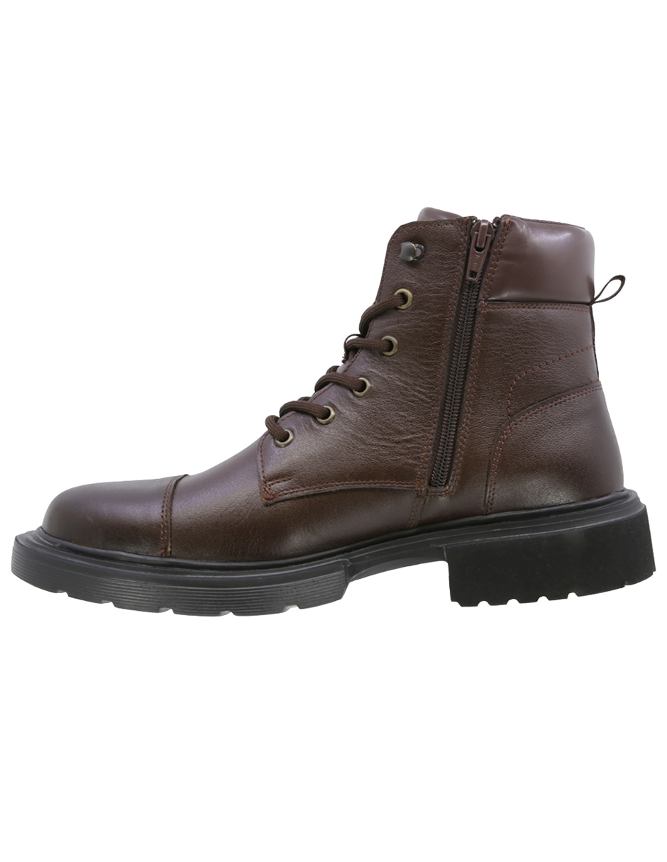 Triples casual de piel para hombre