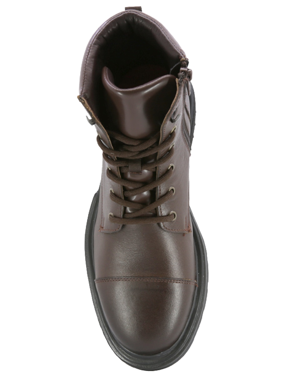 Triples casual de piel para hombre