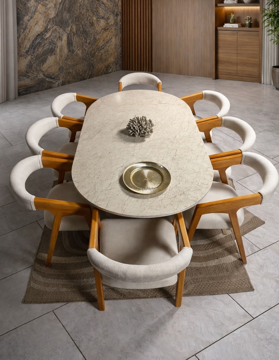 Comedor COMEDOR VANIGLAM para 6 personas de Mármol