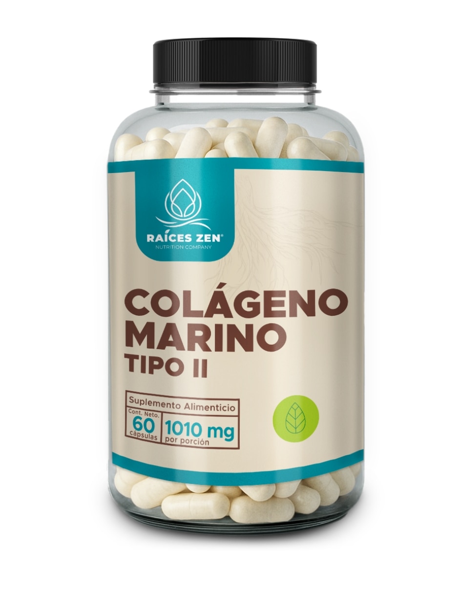Colágeno Hidrolizado Marino Tipo II Raíces Zen Raices Zen de 60 cap