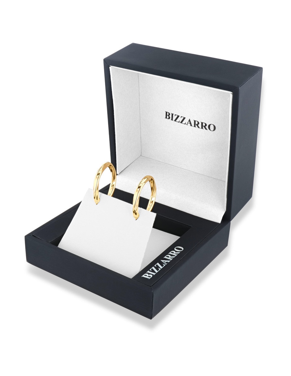 Arracadas de oro amarillo 14 K con acabado brillante 3