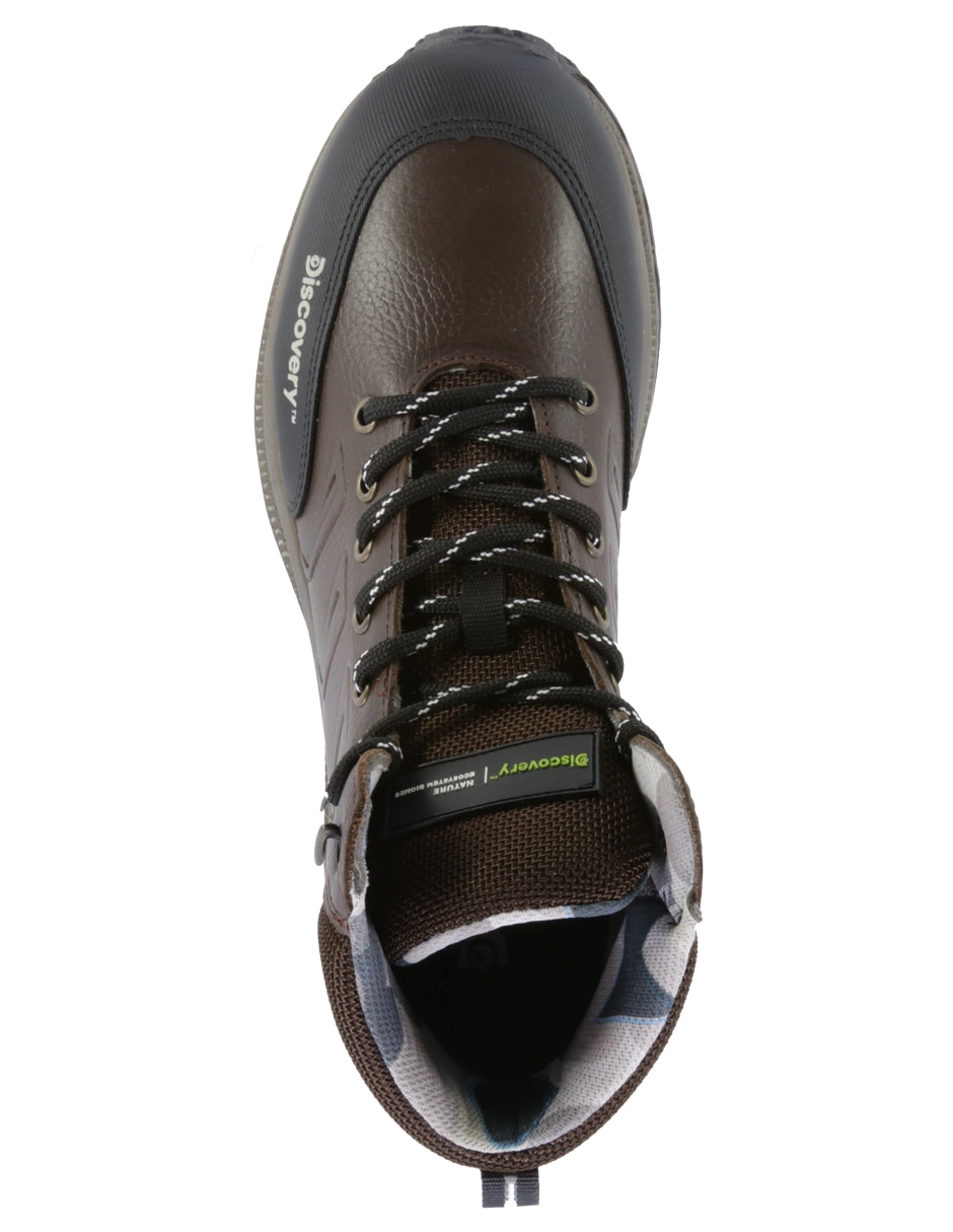 Botín outdoor de piel para hombre 3