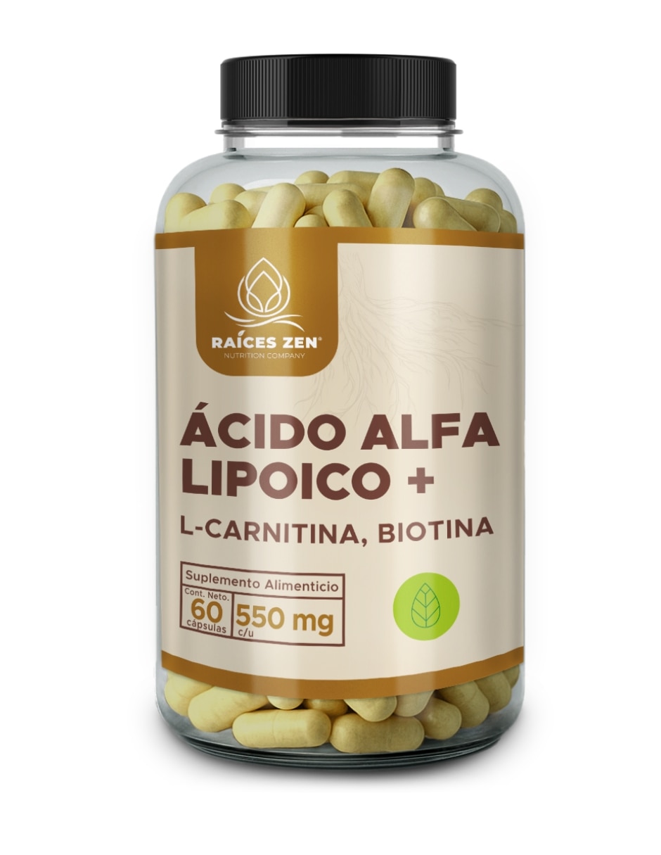 Ácido Alfa Lipoico Raíces Zen Raices Zen de 60 cap Ácido Alfa Lipoico Raíces Zen Raices Zen de 60 cap