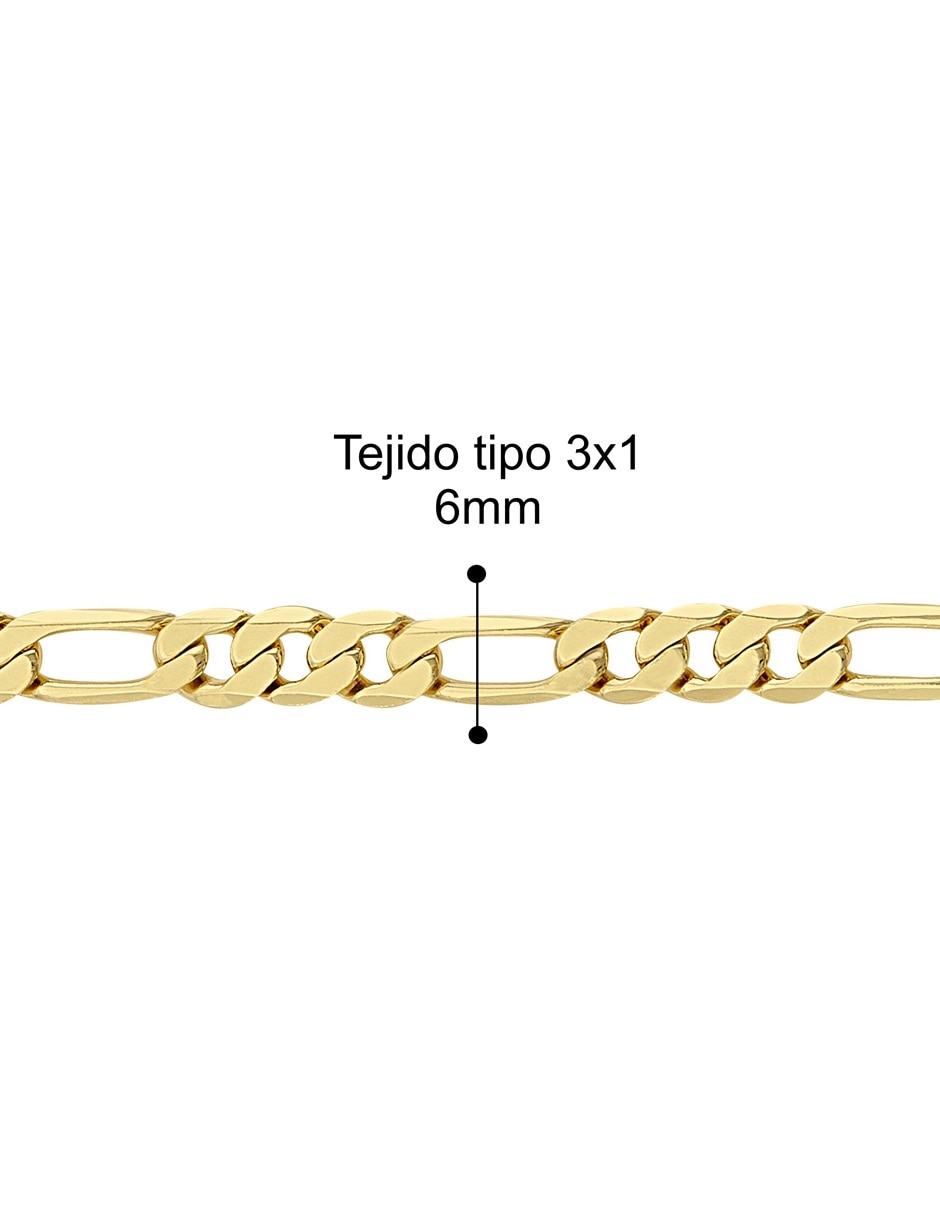 Cadena de eslabones Horoz con acabado chapa de oro 18 k