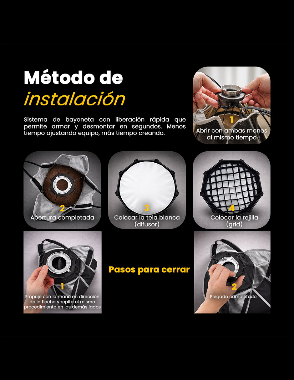 Reflector de luz para foto Livlux D30