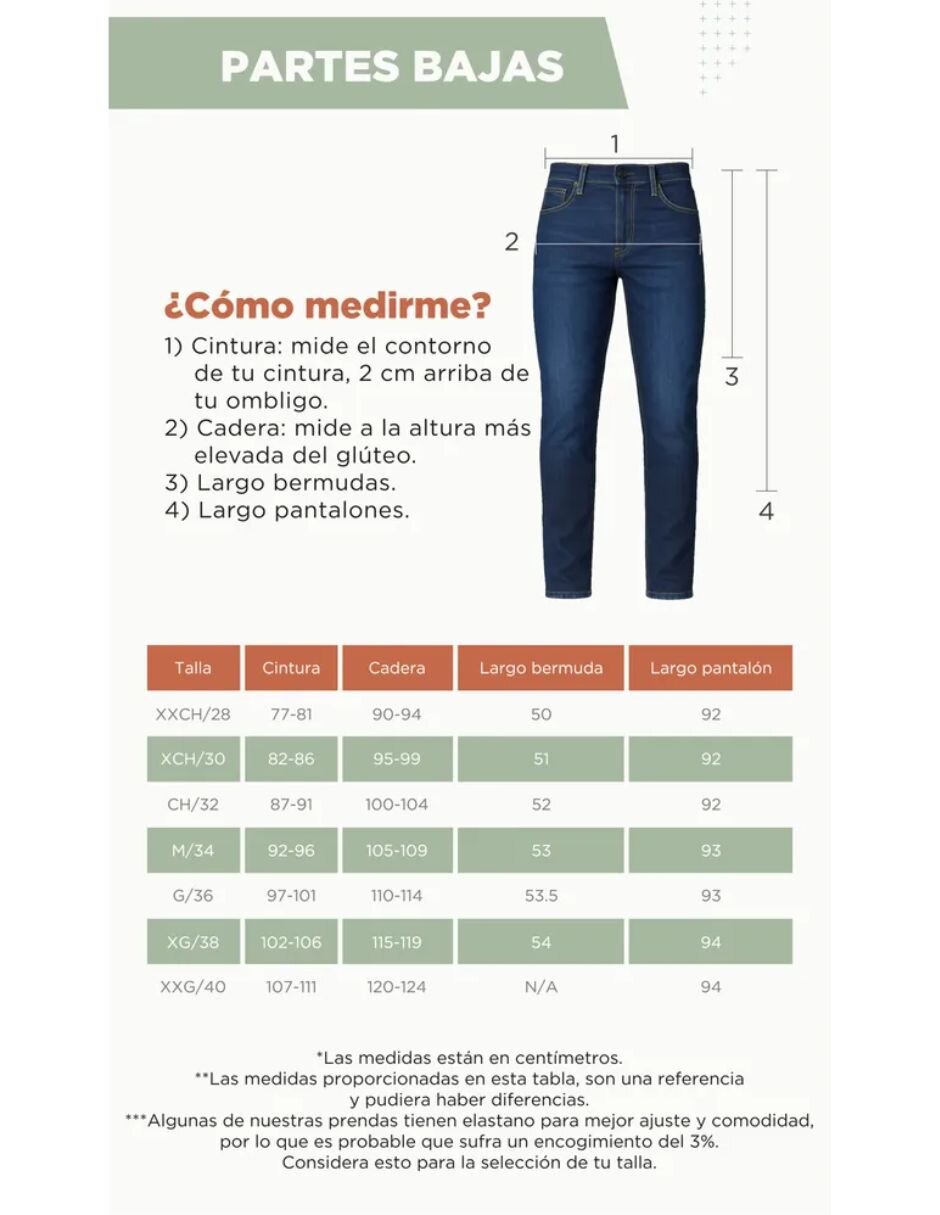 Bermuda de algodón para hombre 2