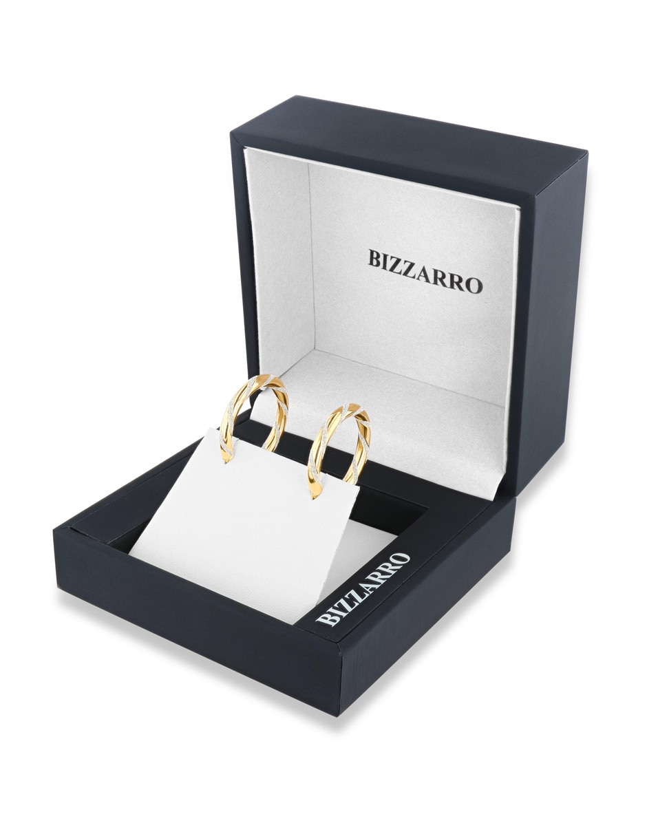 Arracadas JOYERÍAS BIZZARRO de oro amarillo 14 K con acabado brillante
