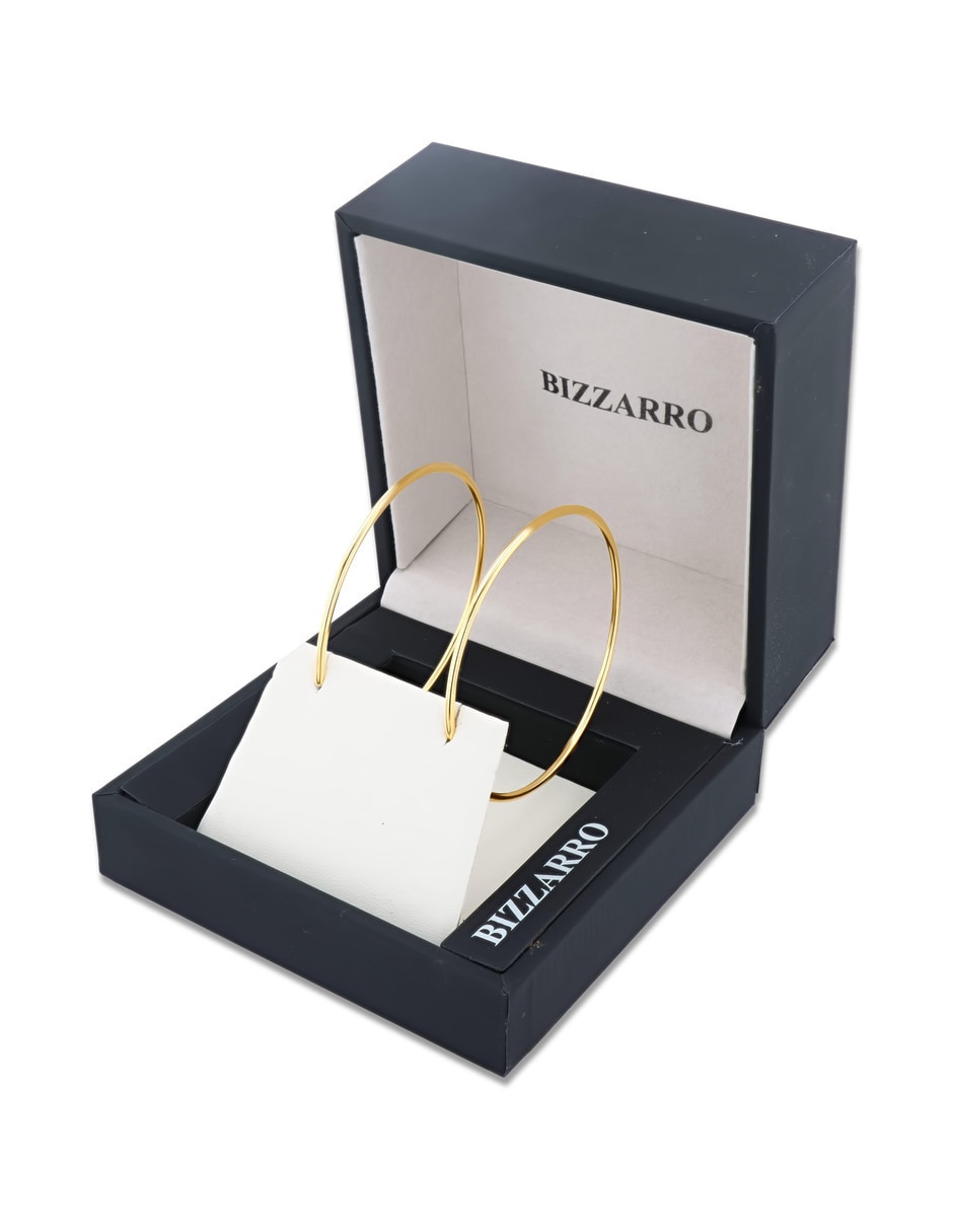 Arracadas de oro amarillo 14 K con acabado brillante 3