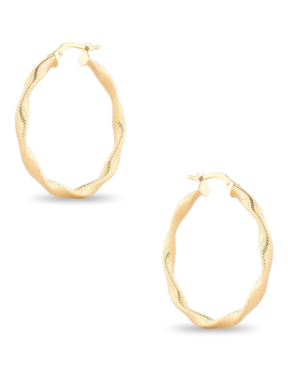 Arracadas JOYERÍAS BIZZARRO de oro amarillo 14 K con acabado brillante