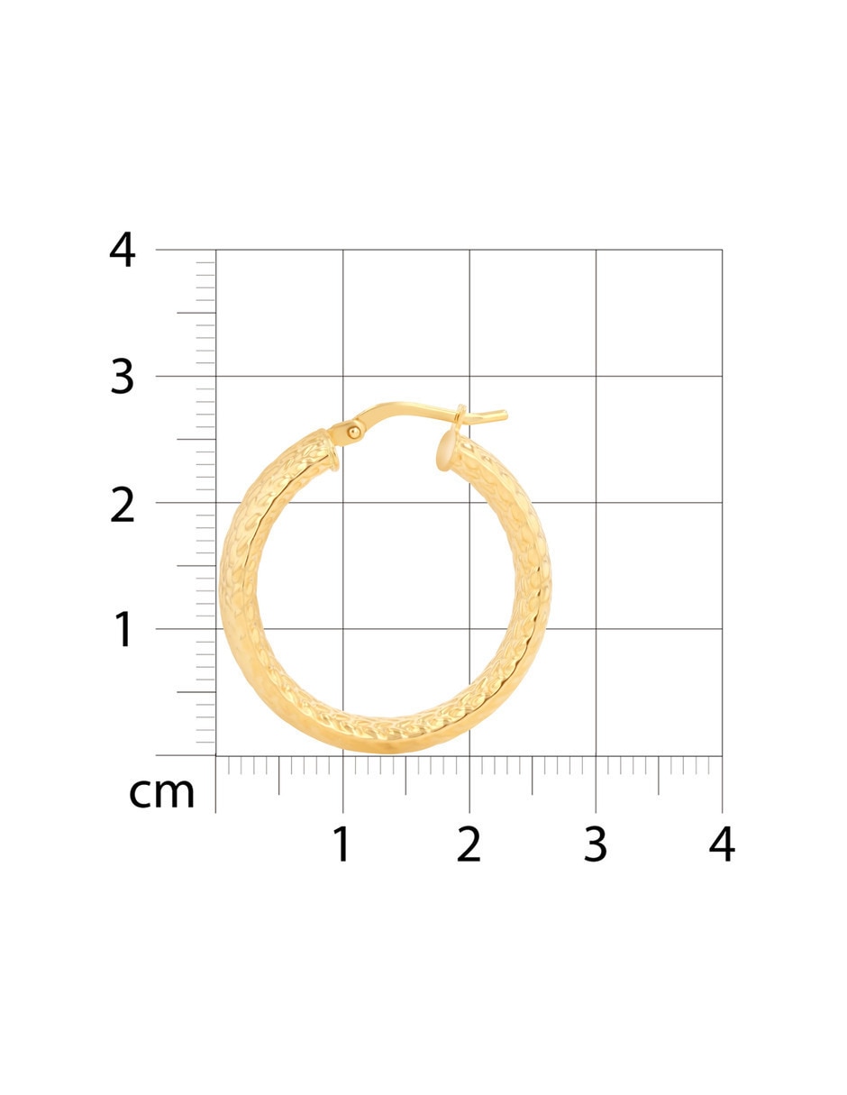 Arracadas Joyerias Bizzarro de oro amarillo 14 k con acabado brillante