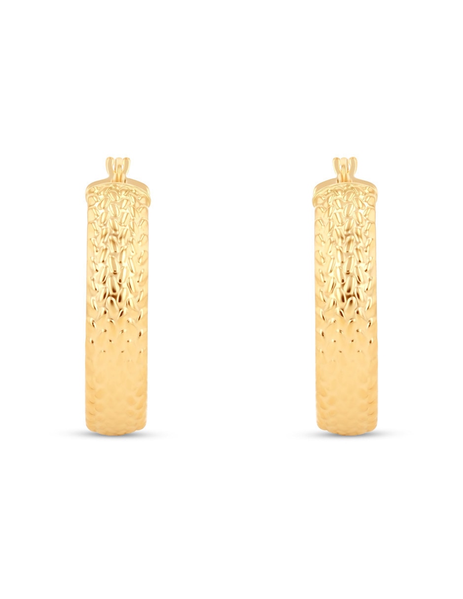 Arracadas Joyerias Bizzarro de oro amarillo 14 k con acabado brillante