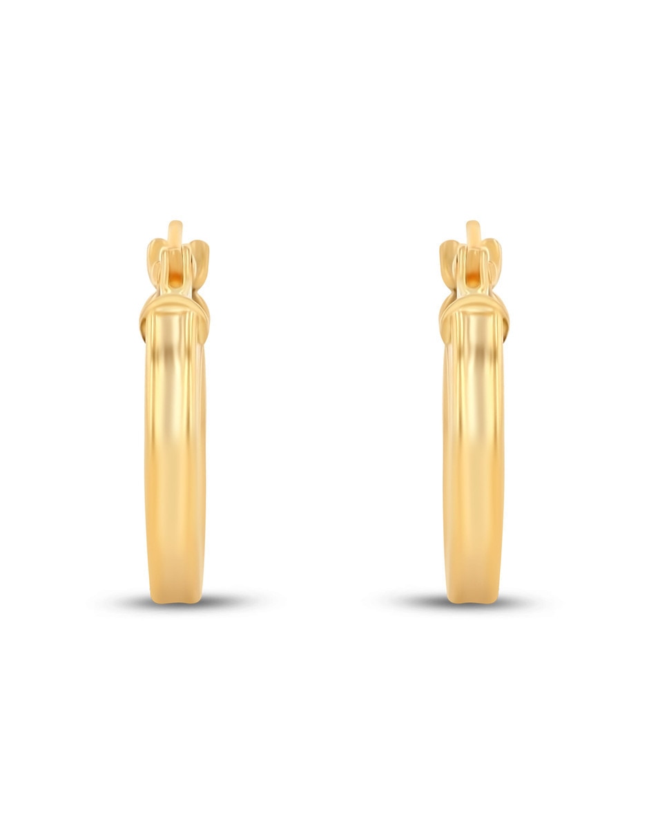 Arracadas de oro amarillo 10 K con acabado brillante Arracadas de oro amarillo 10 K con acabado brillante