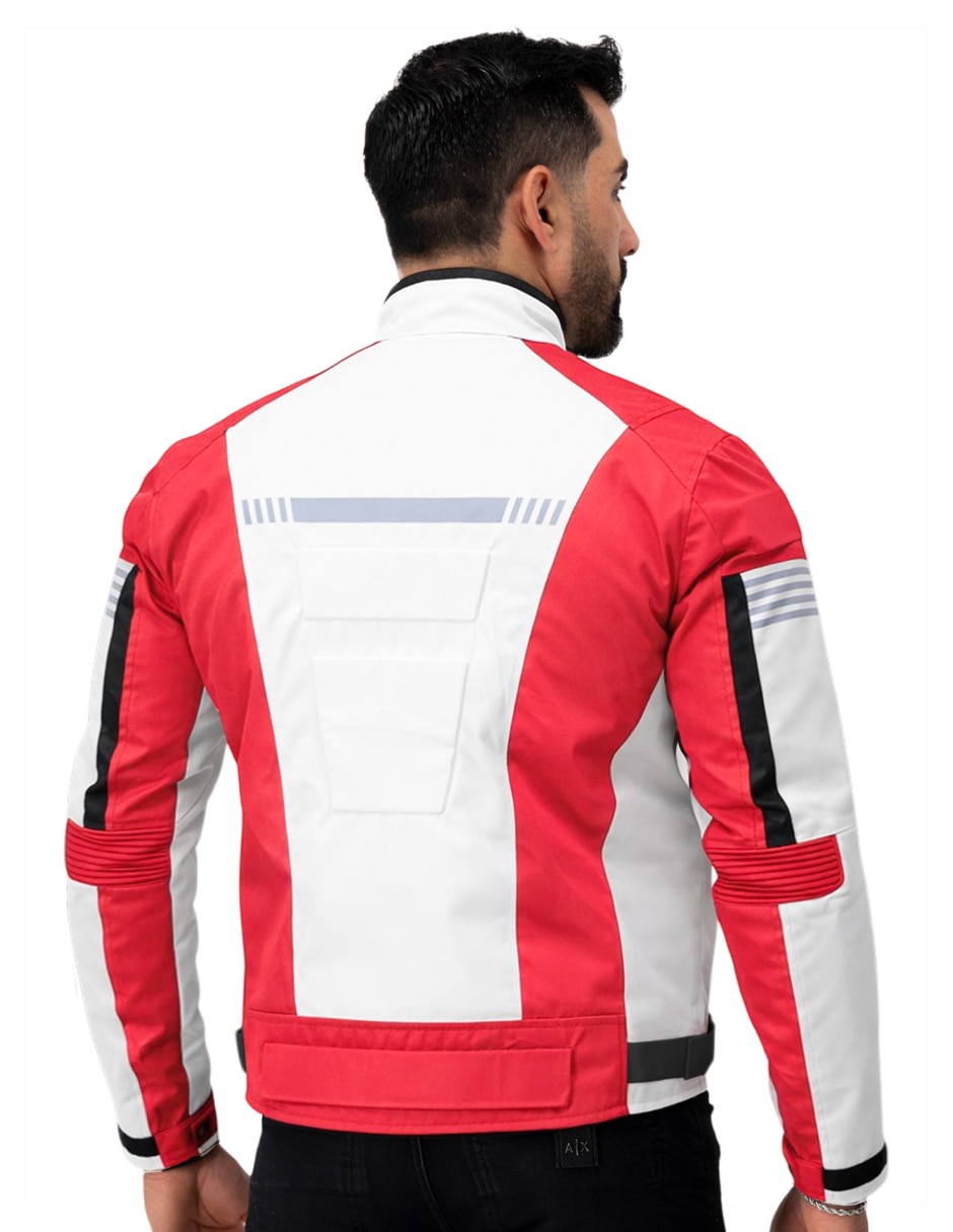 Chamarra para motociclista Roosevelt con bolsillos para hombre