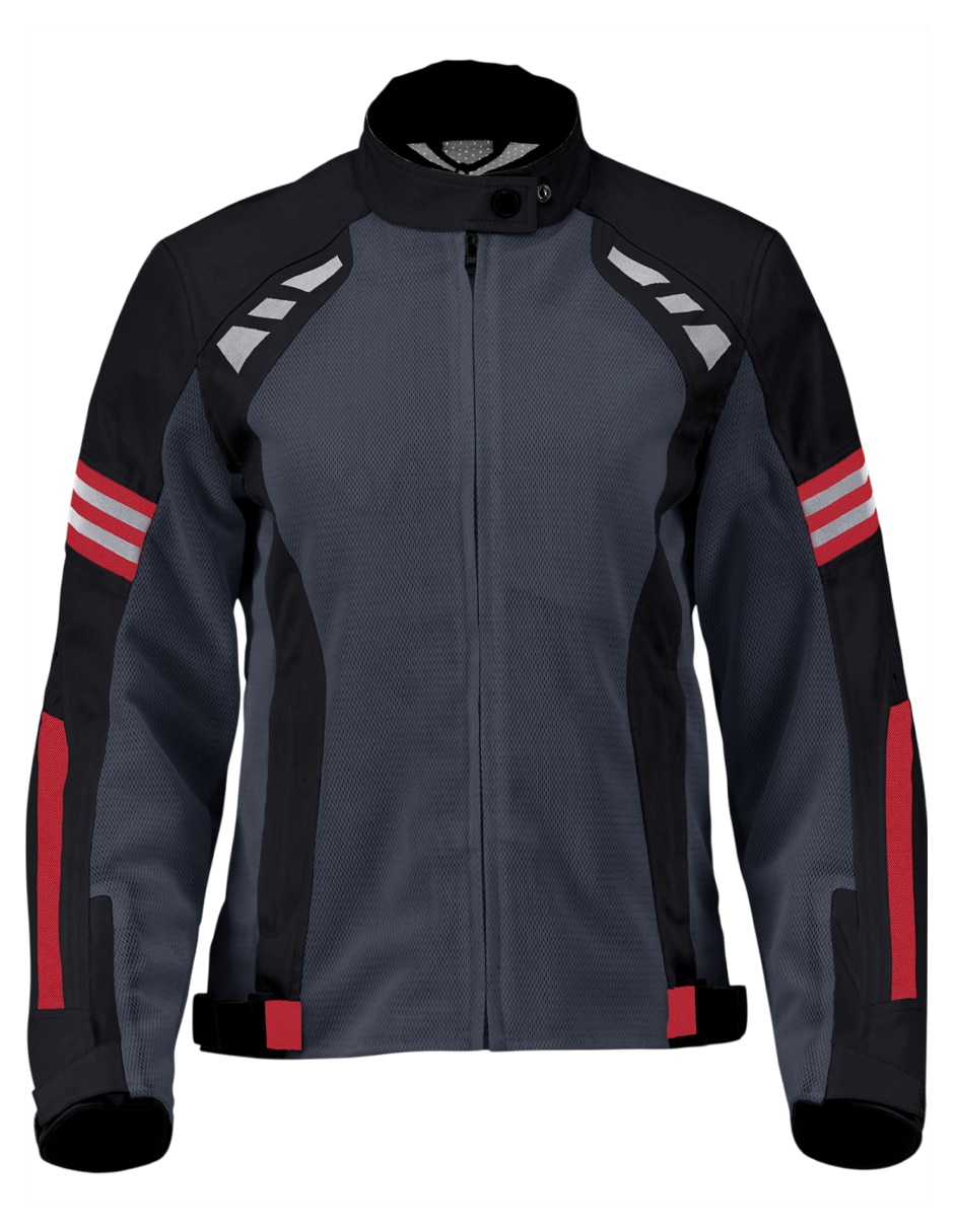 Chamarra para motociclista con bolsillos para hombre 4
