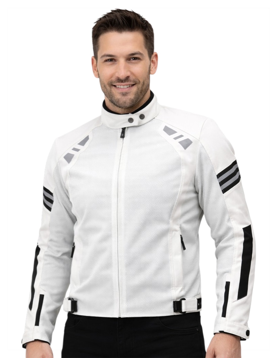 Chamarra para motociclista con bolsillos para hombre Chamarra para motociclista con bolsillos para hombre