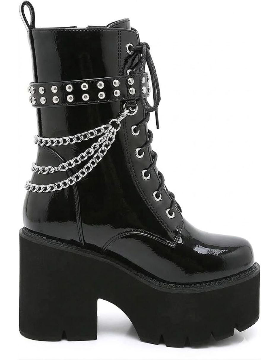 Bota media pierna gwin para mujer