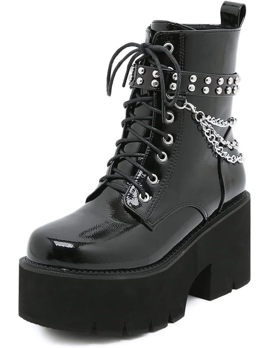 Bota media pierna gwin para mujer