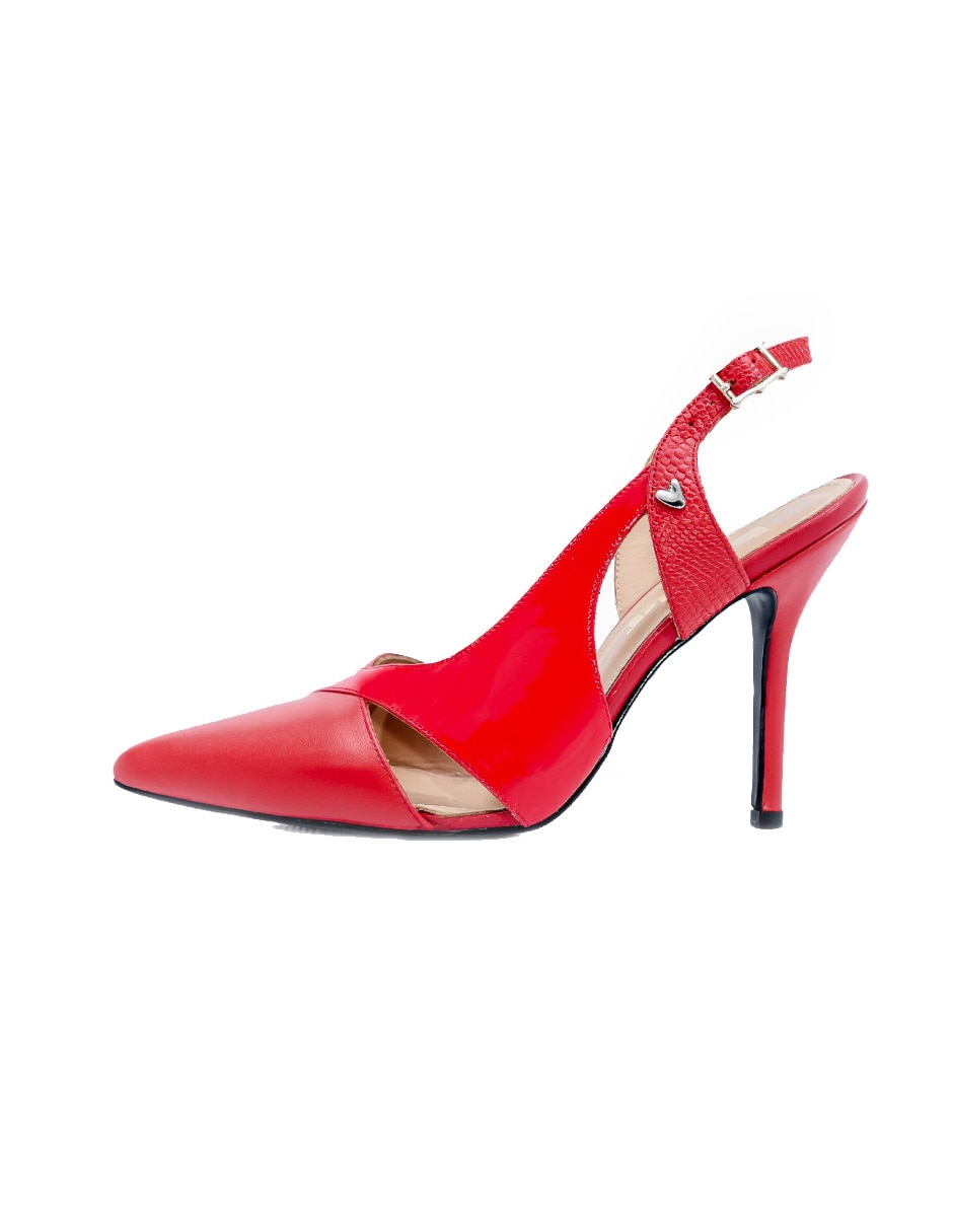 Zapatilla de piel