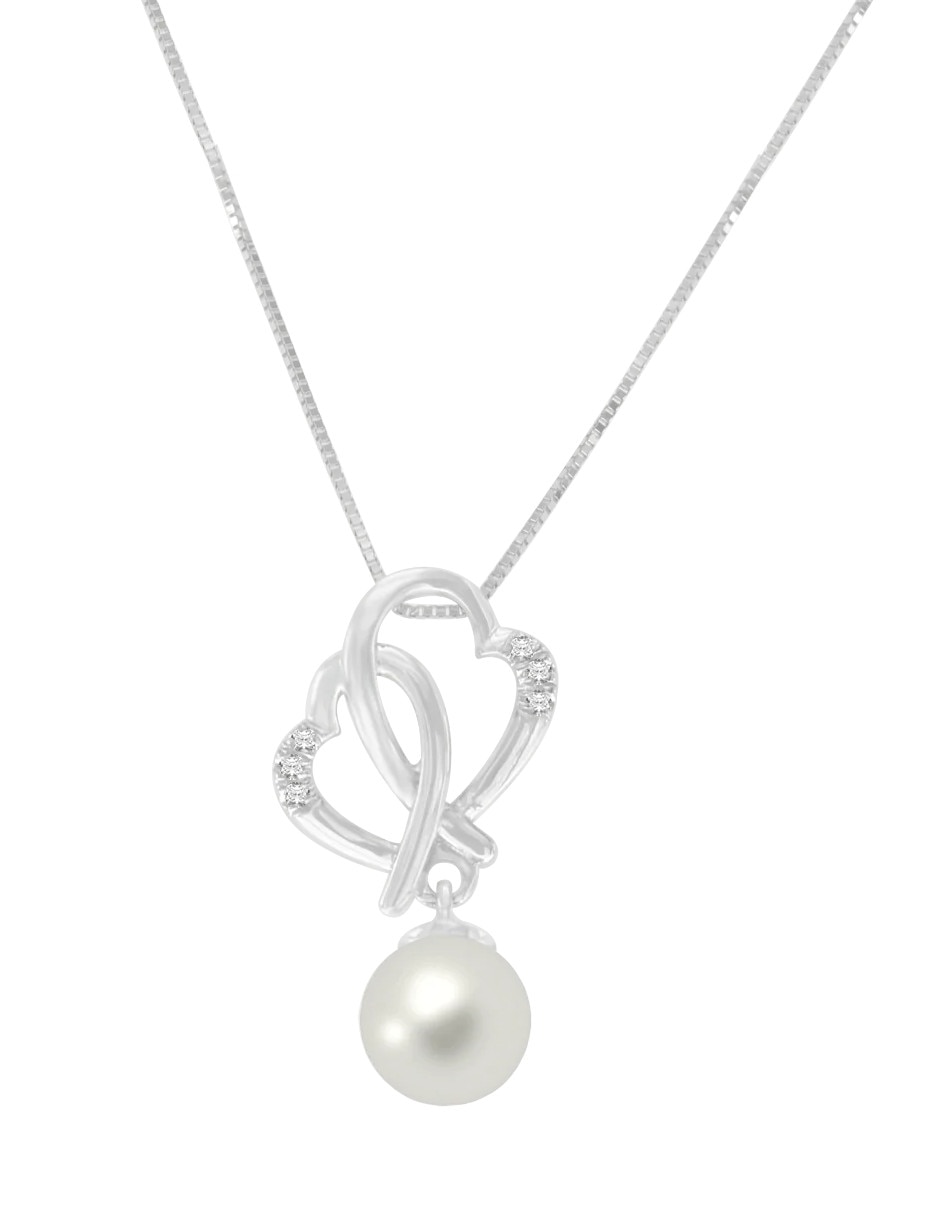 Collar de corazón Scarlett de oro 14 K