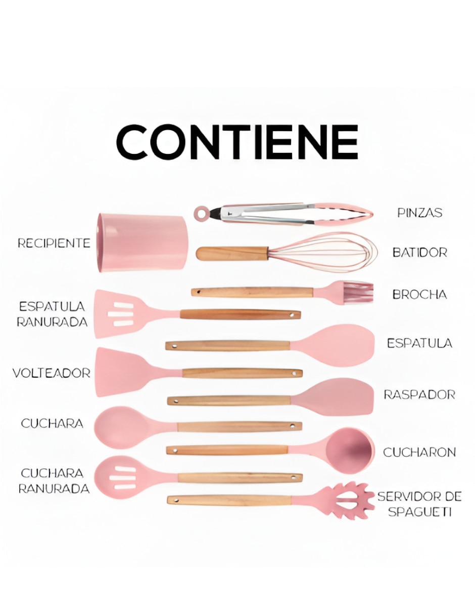 Set de espátulas silicón 2