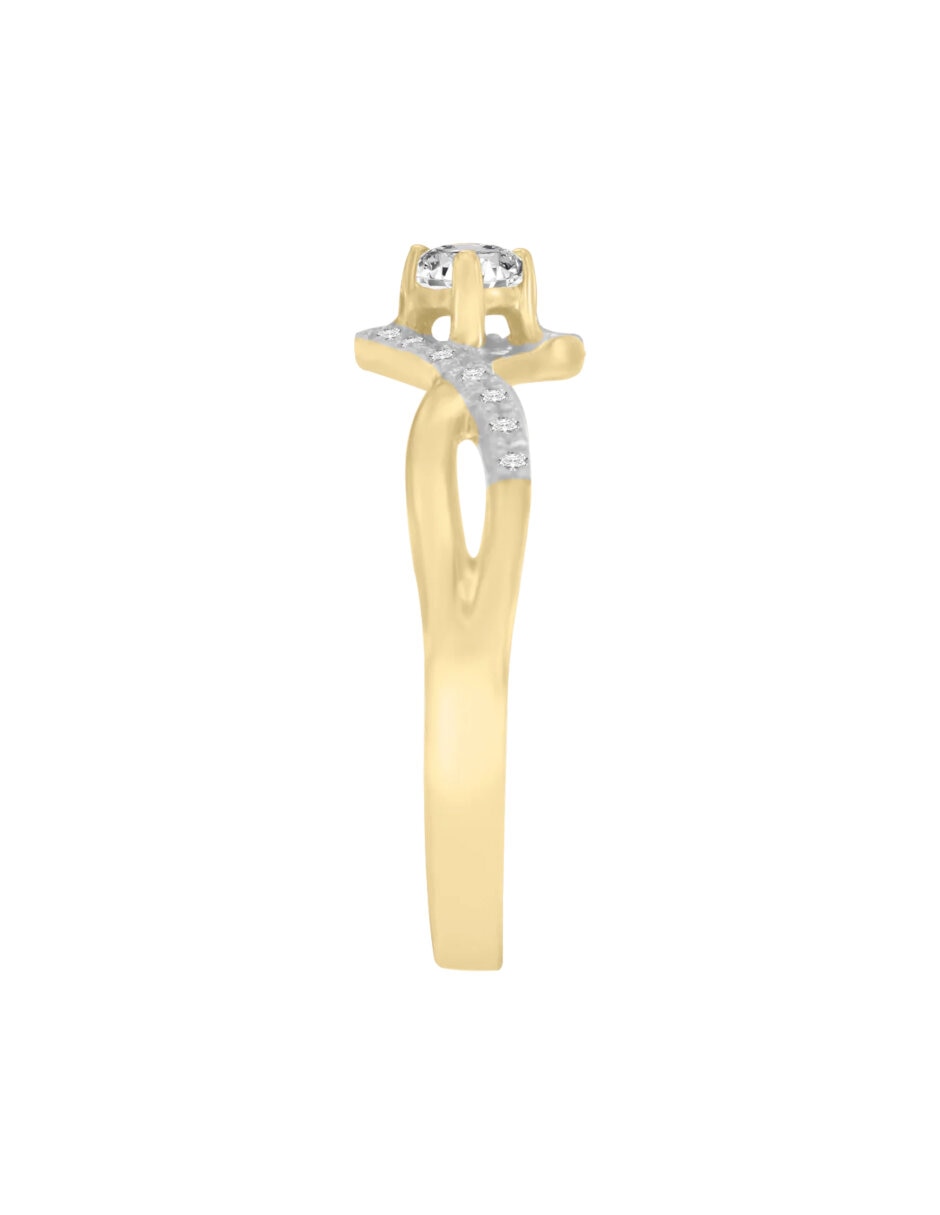 Anillo de compromiso de oro 14 K KLAMORE Bruna diamante