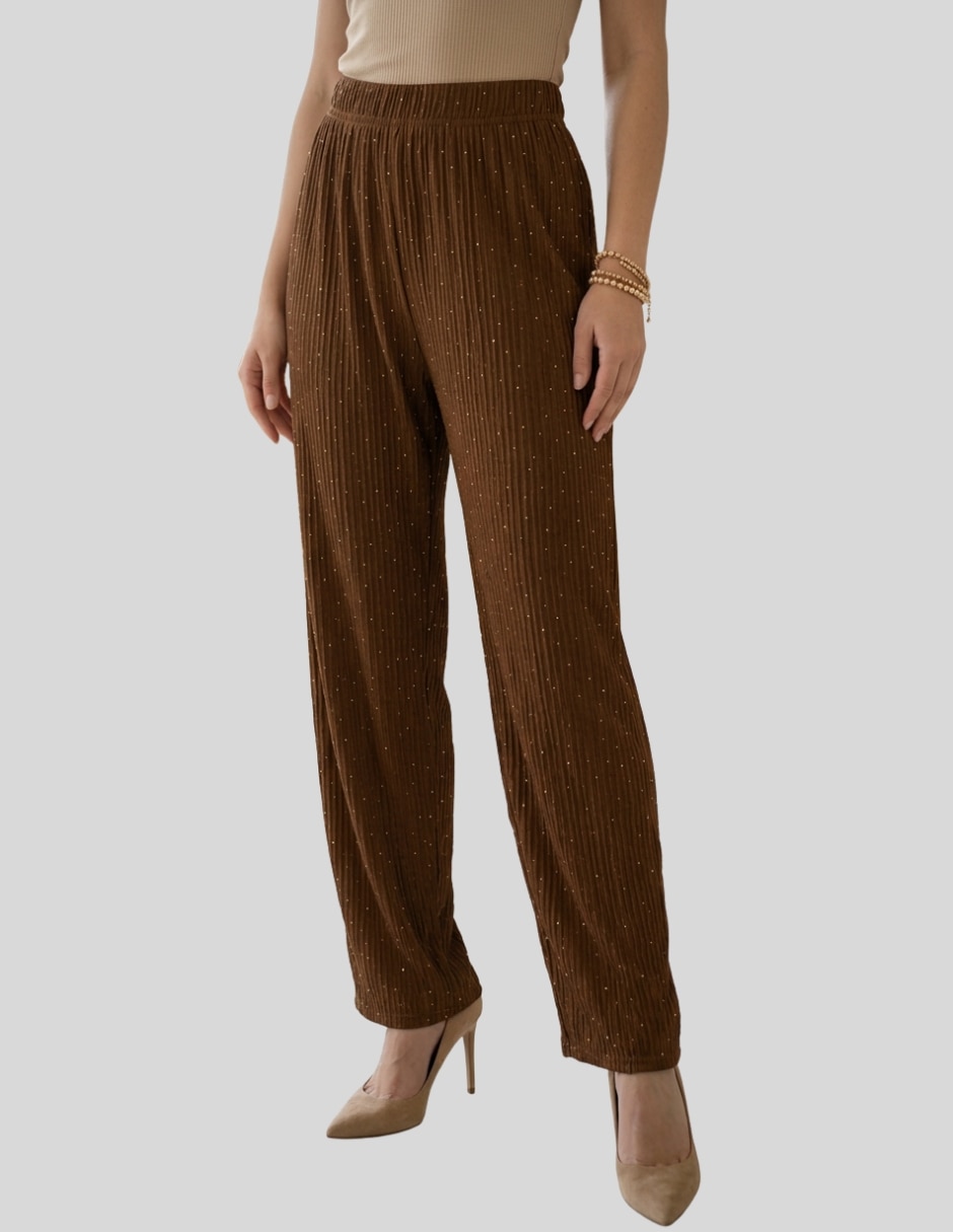 Pantalón de vestir recto para mujer 5