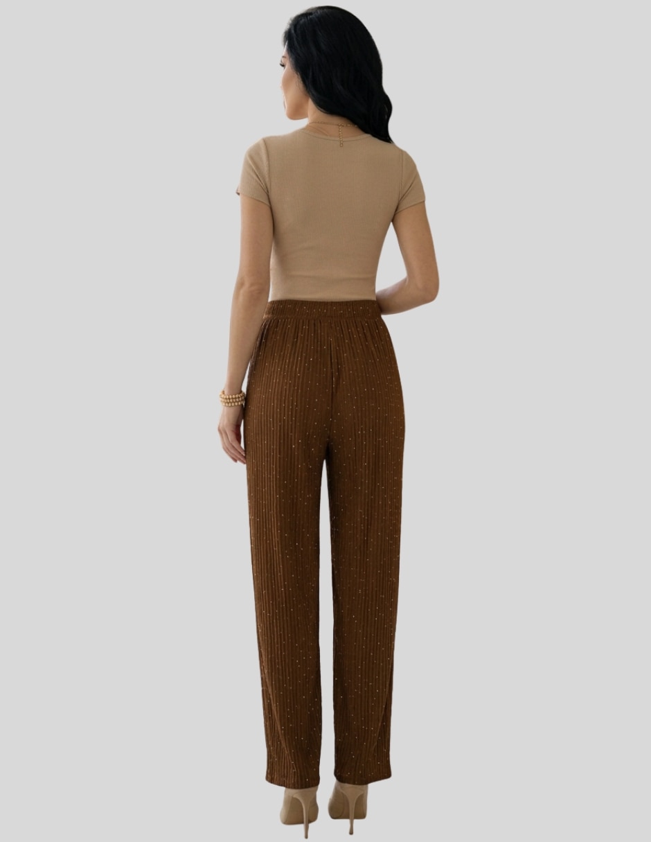 Pantalón de vestir recto para mujer 2