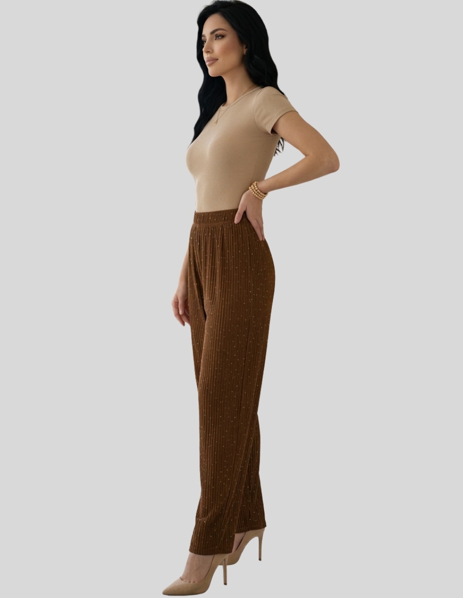 Pantalón de vestir recto para mujer 9