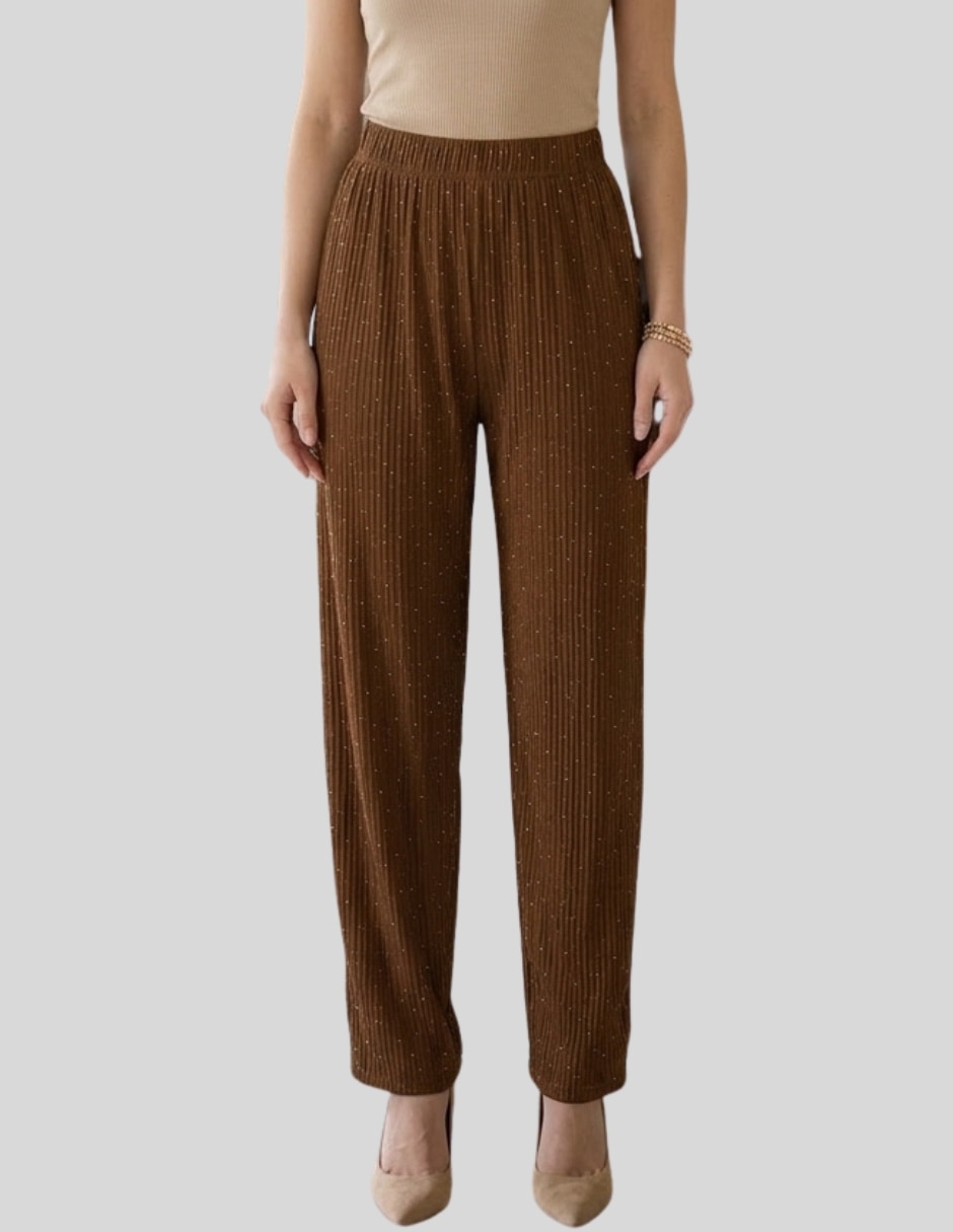 Pantalón de vestir recto para mujer