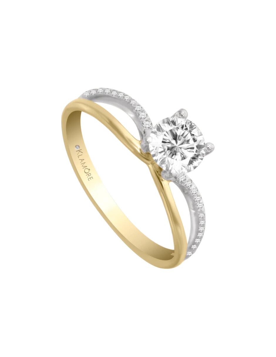 Anillo de compromiso de oro 14 K Verona Diamante 2