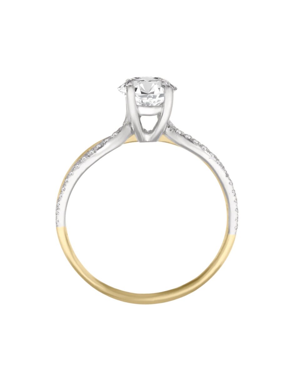 Anillo de compromiso de oro 14 K Verona Diamante 3