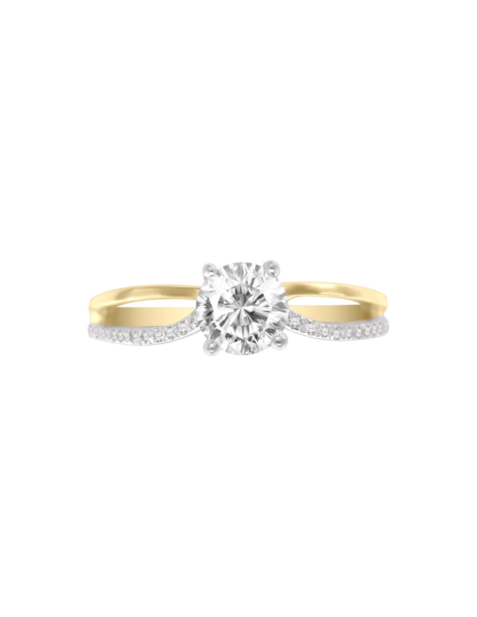 Anillo de compromiso de oro 14 K Verona Diamante