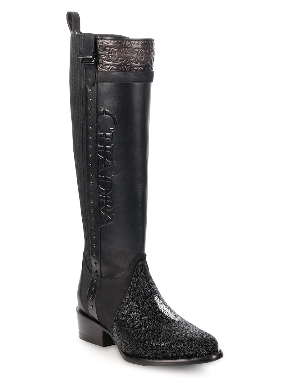 Bota rodilla de piel para mujer Bota rodilla de piel para mujer