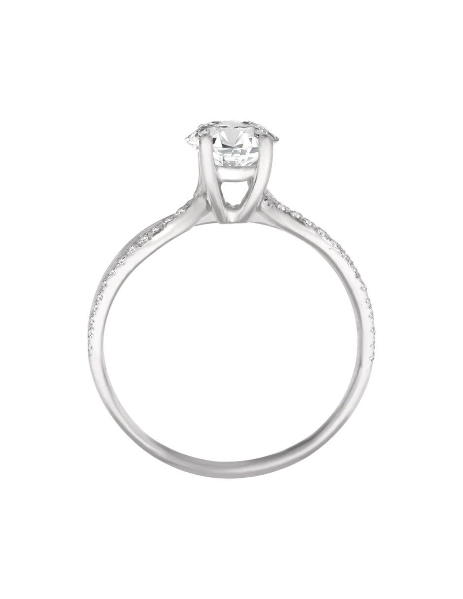 Anillo de compromiso 14 k Verona diamante 4