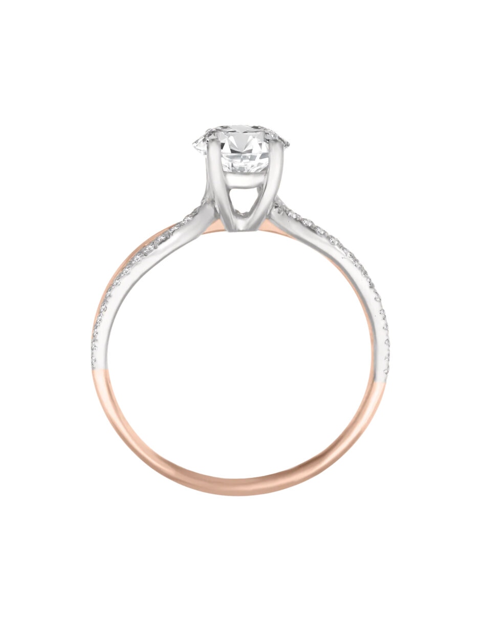 Anillo de compromiso de oro 14 K Verona Diamante 3
