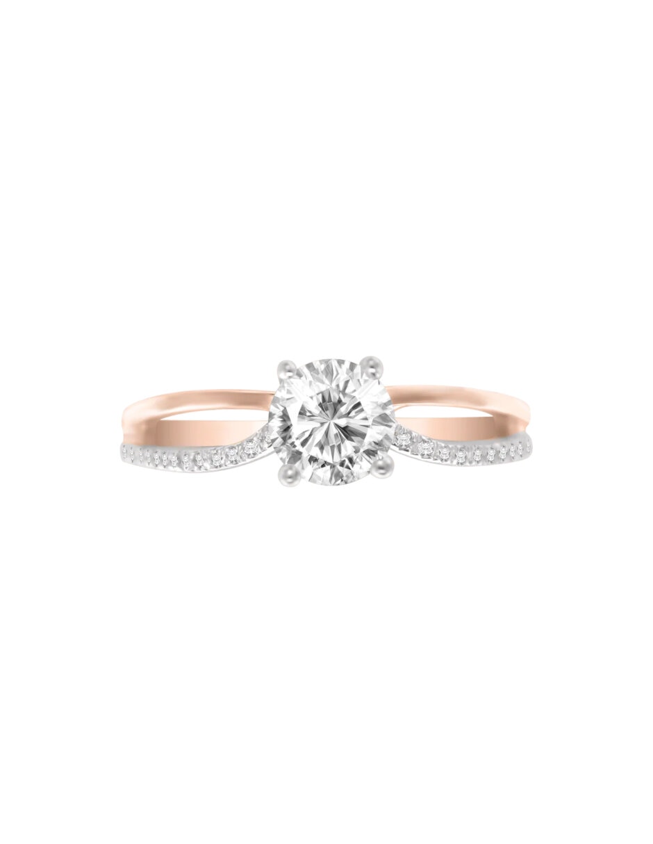 Anillo de compromiso de oro 14 K Verona Diamante 1