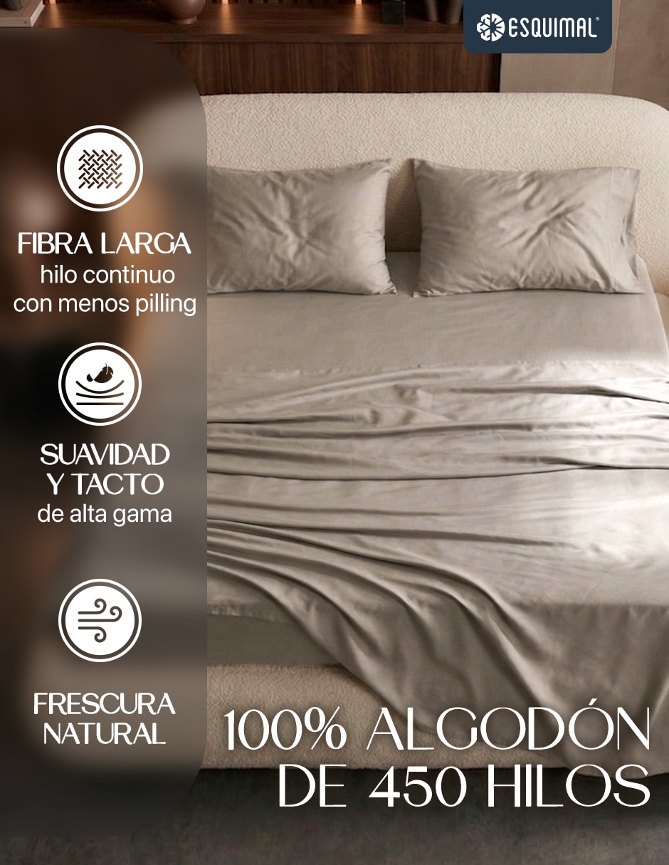 Juego de sábanas de algodón 450 hilos 2