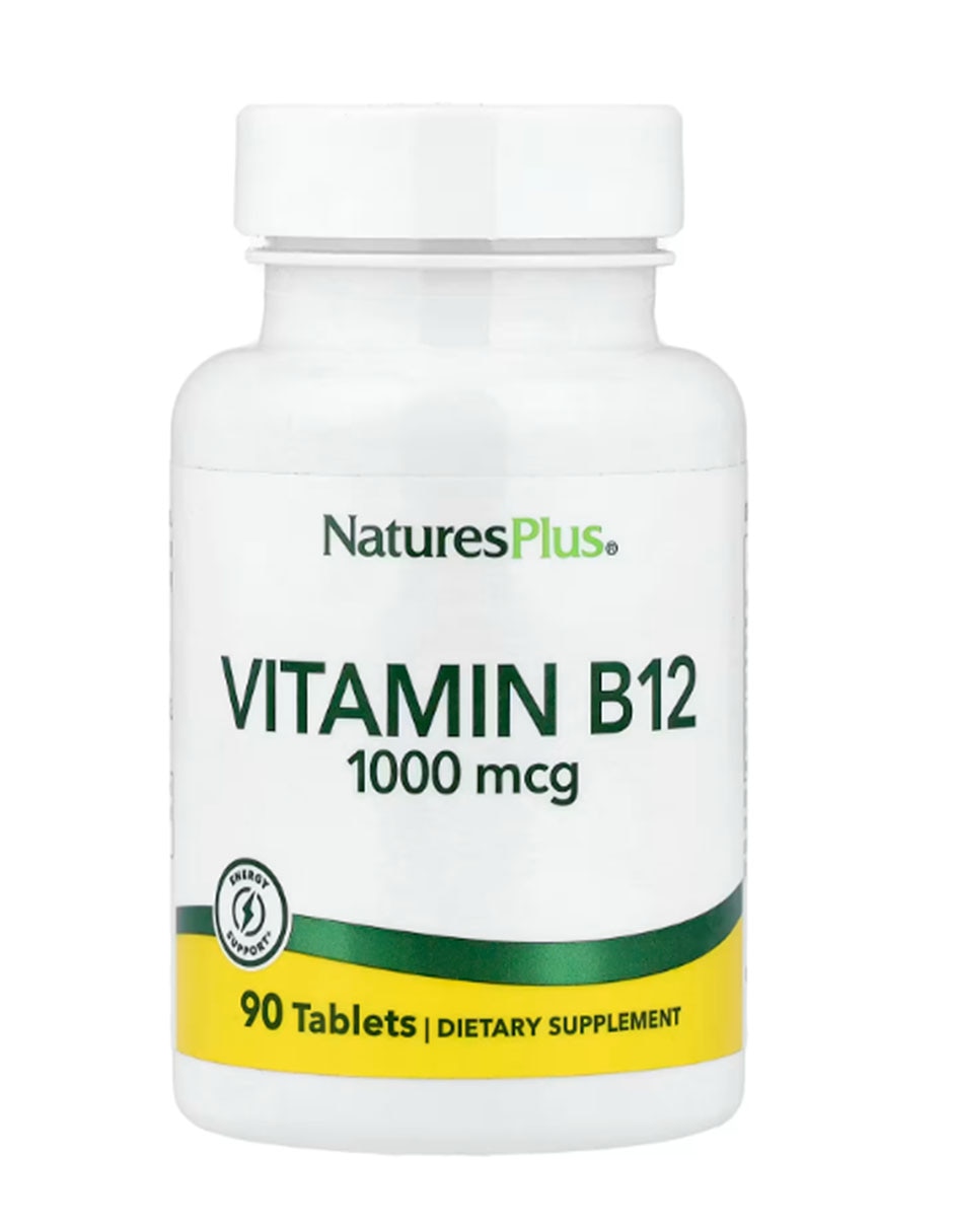 Vitamin B12 1 000 mcg 90 tabletas NATURESPLUS con Vitamina B12 sabor Sin sabor de