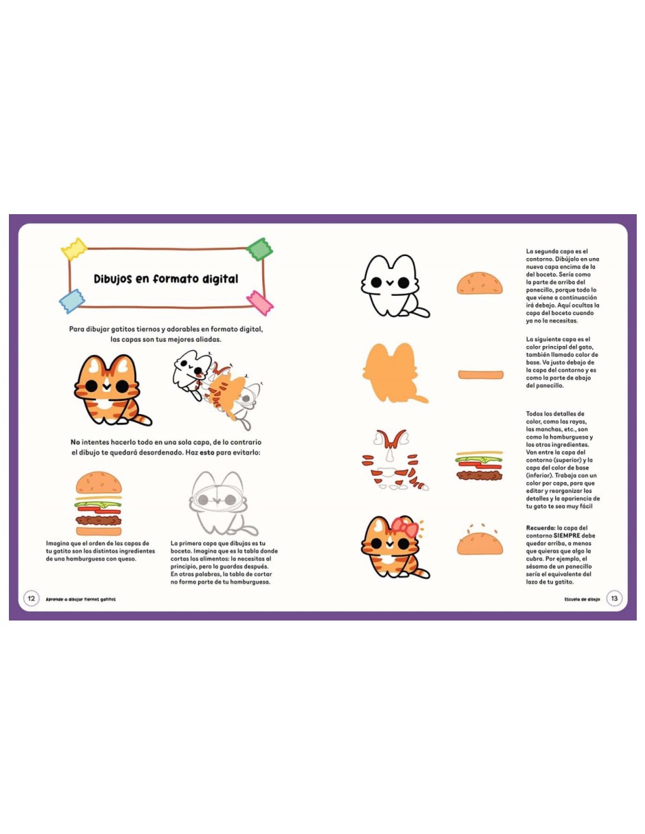 Libro Aprende A Dibujar Tiernos Gatitos: Crea Paso A Paso Adorables Felinos Y Su Entorno de Vera Kay