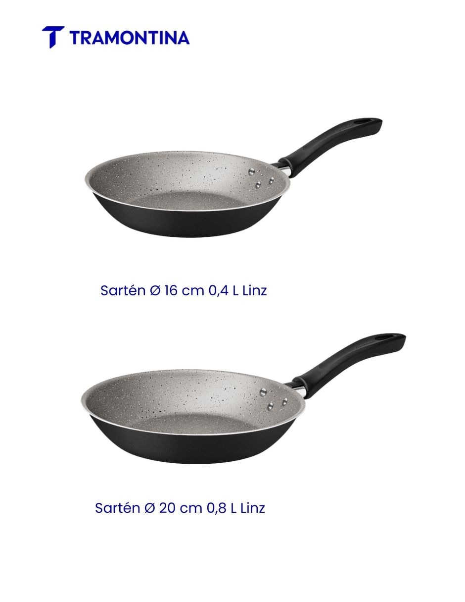 Set de sartenes Linz de aluminio 2 piezas 5