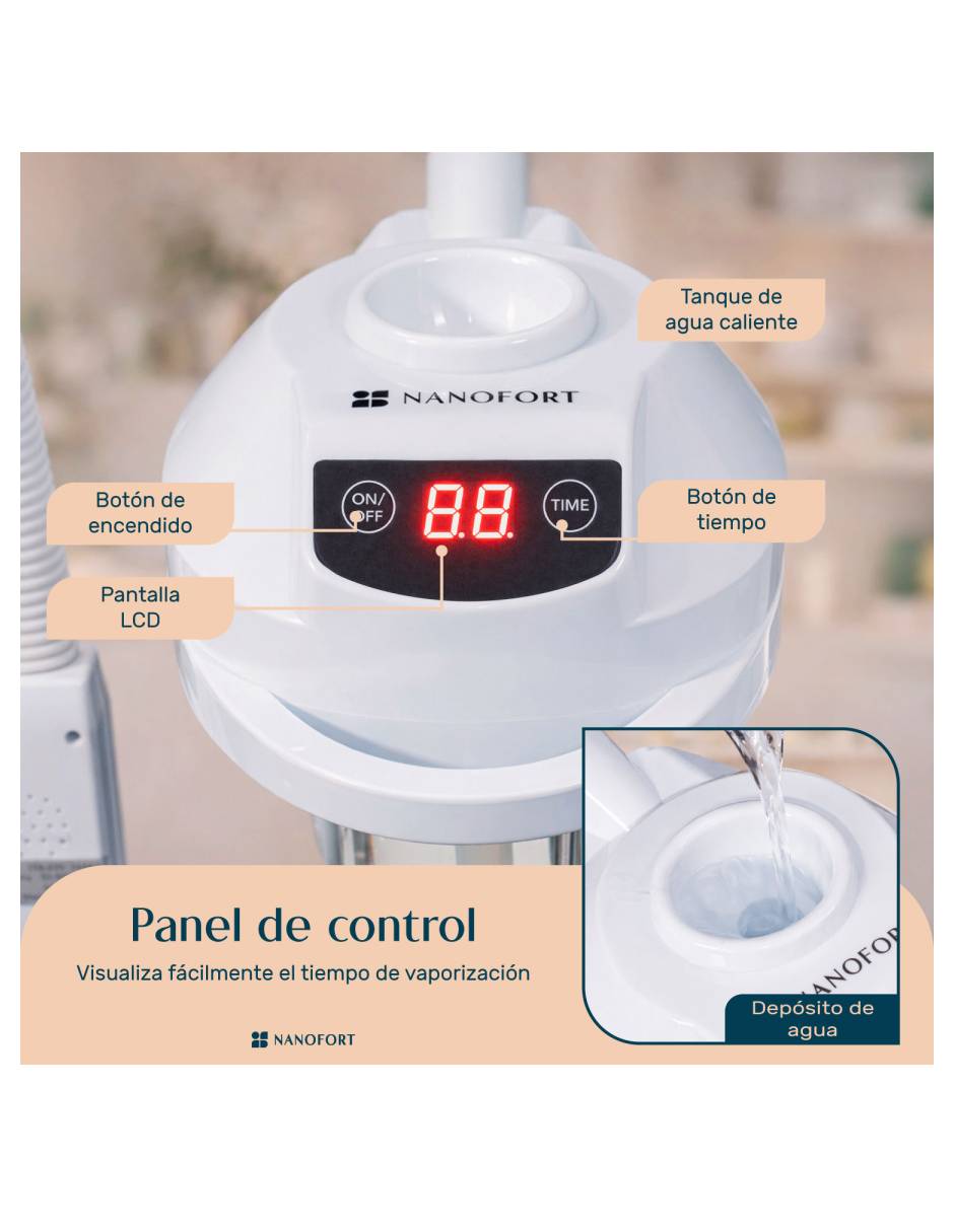 Vaporizador nanofort para limpiar