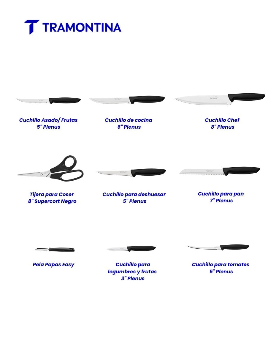 Set de cuchillos Plenus 9 piezas 5